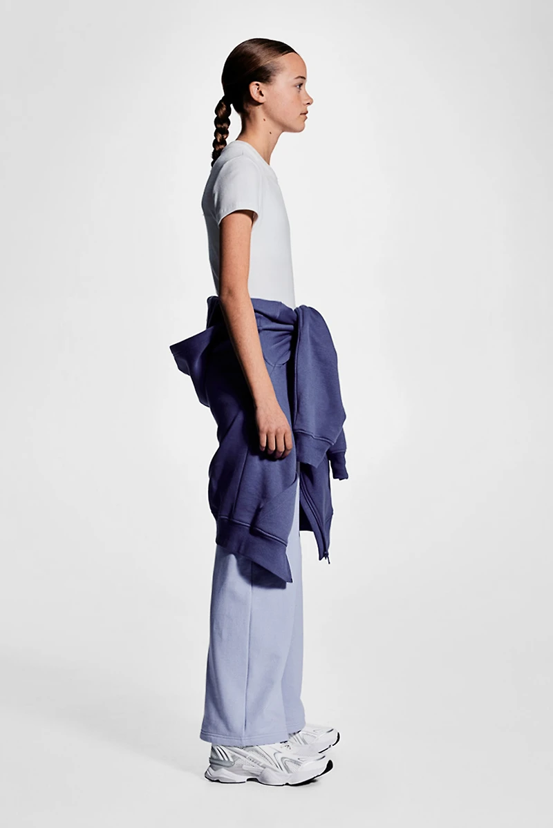 Wide-Leg Sports Sweatpants