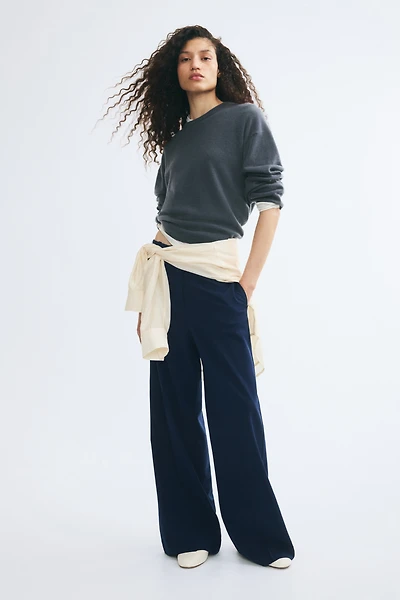 Wide-Leg Dress Pants