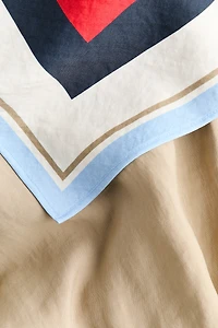 Bubble-Hem Jacket with Scarf