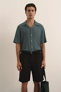 Relaxed-Fit Twill Bermuda Shorts