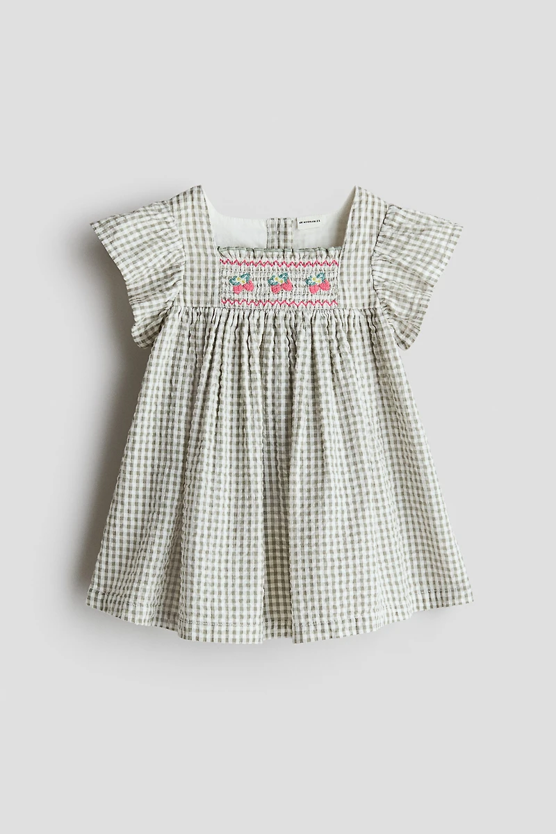Empire-Waist Cotton Dress