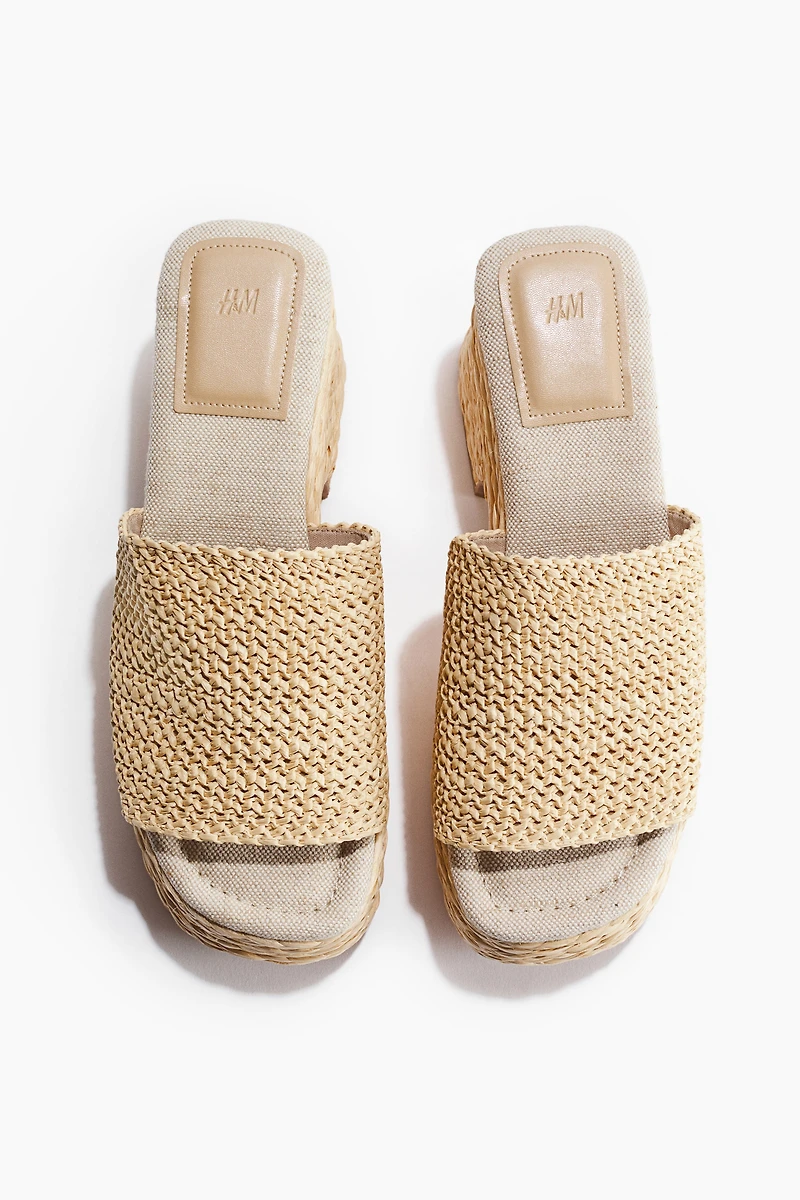 Espadrilles à talon