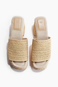 Espadrilles à talon