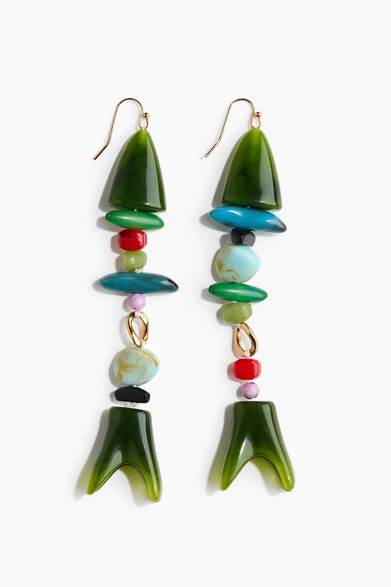 Fish-Shaped Dangle Earrings