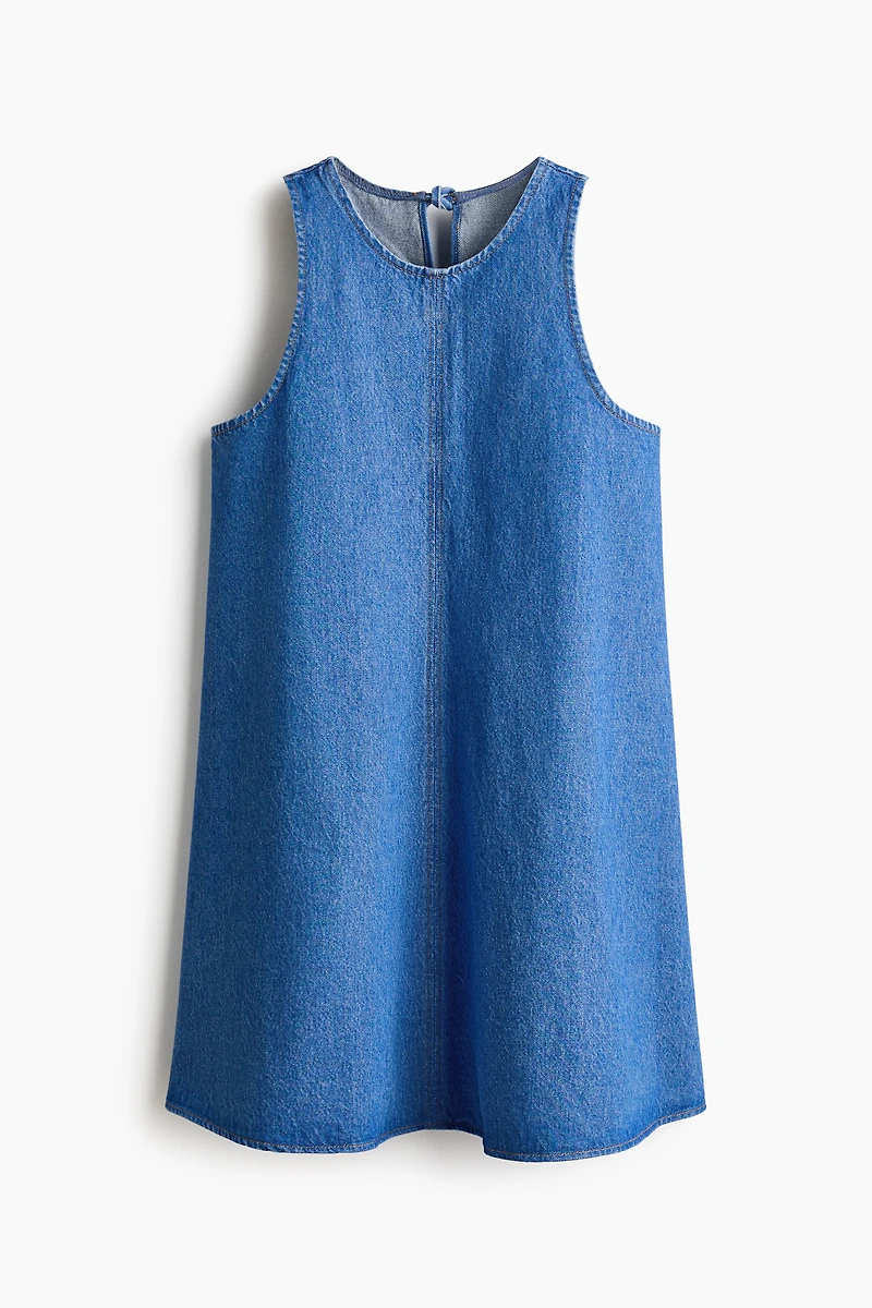Robe trapèze en denim