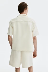 Relaxed-Fit Waffled Shorts