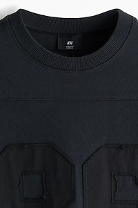 Oversized Motif-Detail Cotton T-Shirt