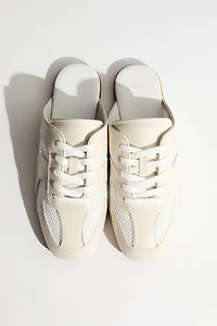 Mules style espadrilles en cuir