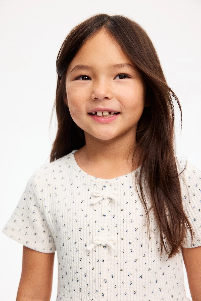 2-Piece Textured Jersey Set