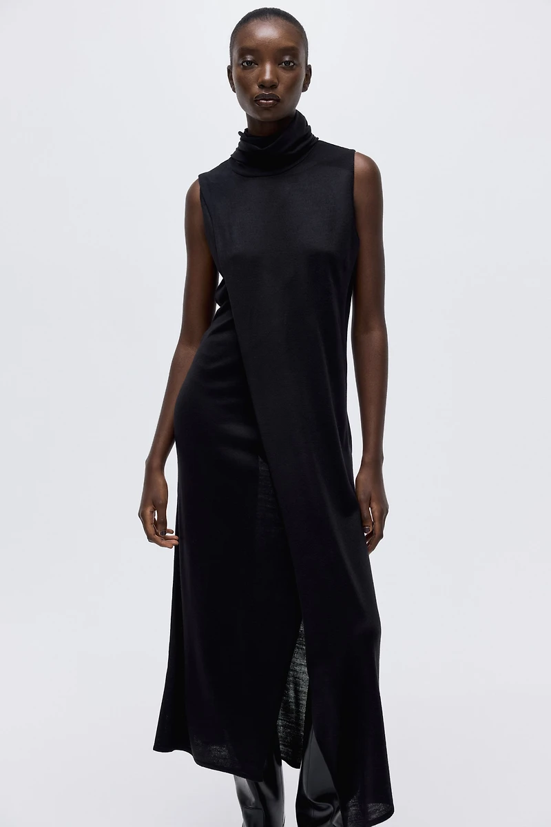 Robe avec col cravate