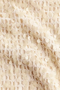 Sequined Mesh Skirt