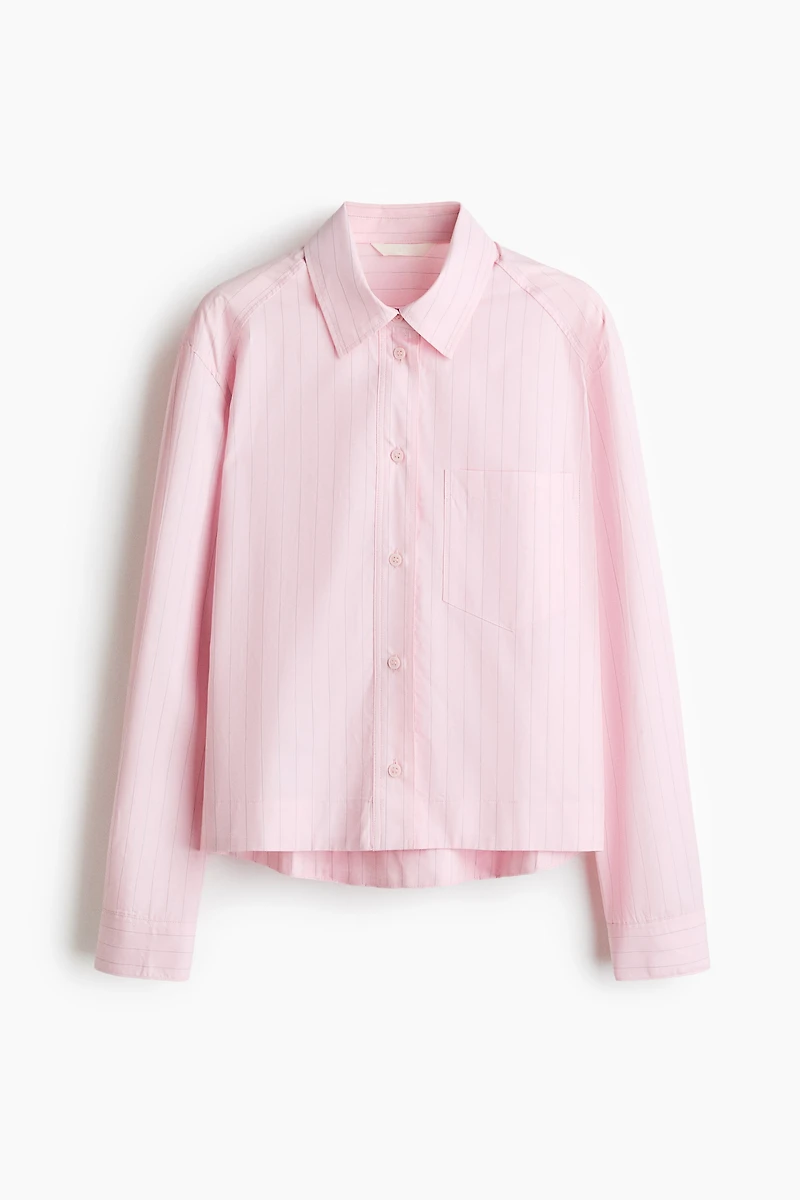 Chemise grande taille en popeline