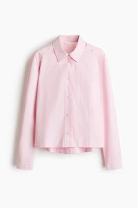 Chemise grande taille en popeline