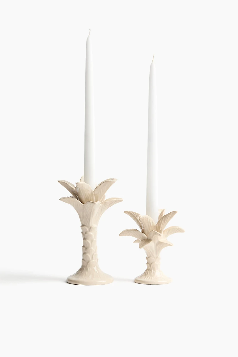 Large Palm Tree Candlestick