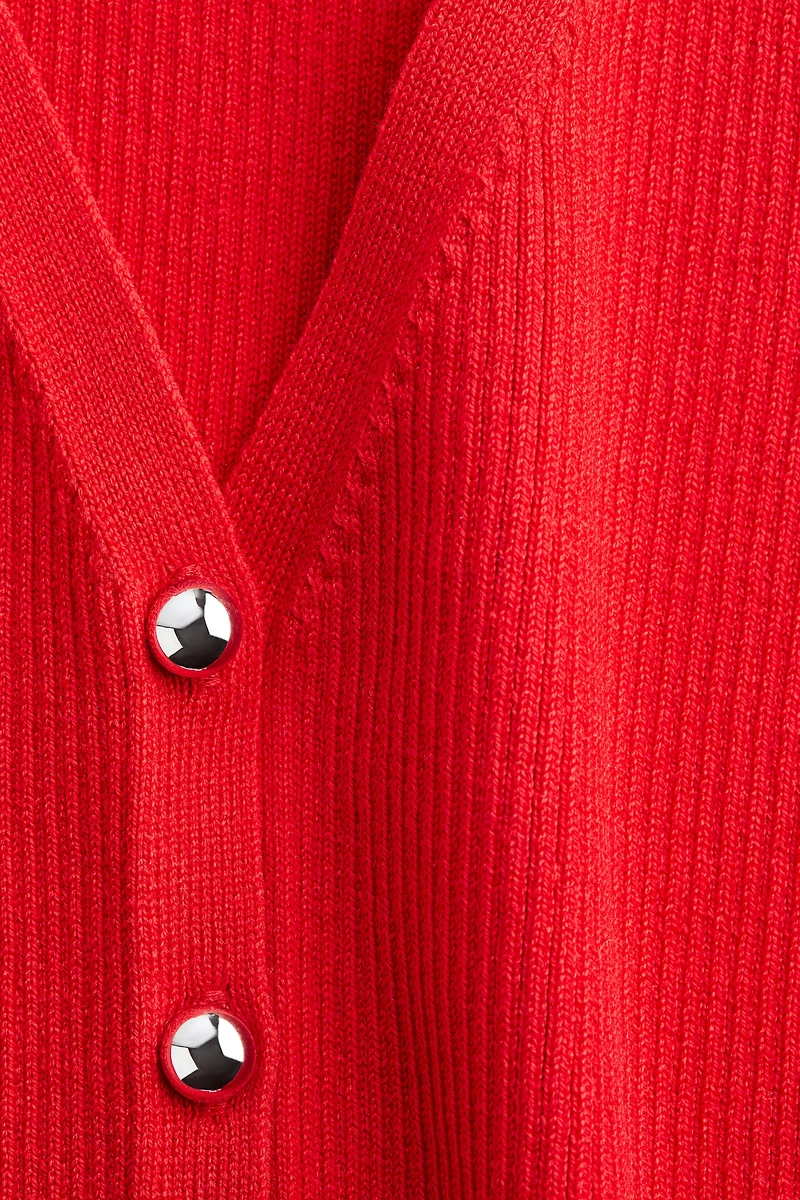 Button-Front Sweater Vest