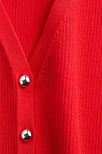 Button-Front Sweater Vest