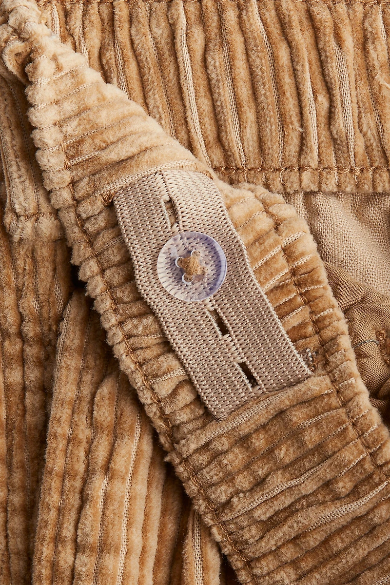 Pantalon en velours de coton côtelé