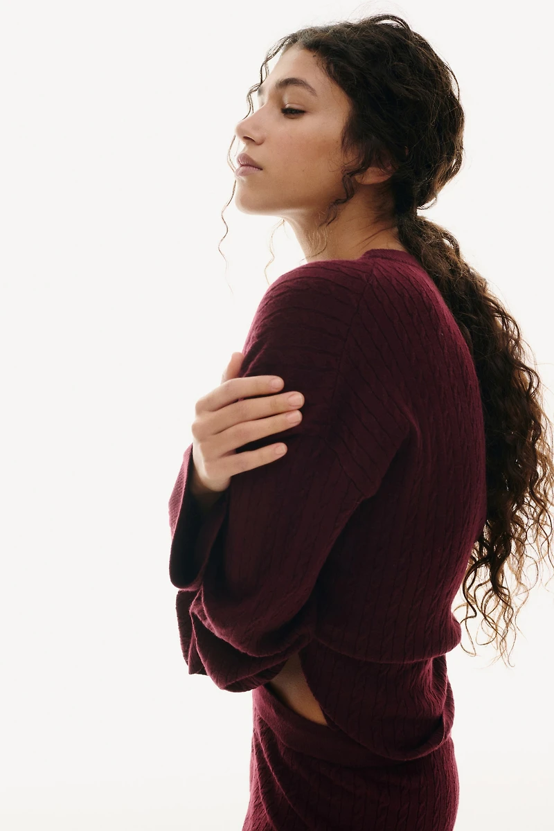 Cable-Knit Sweater