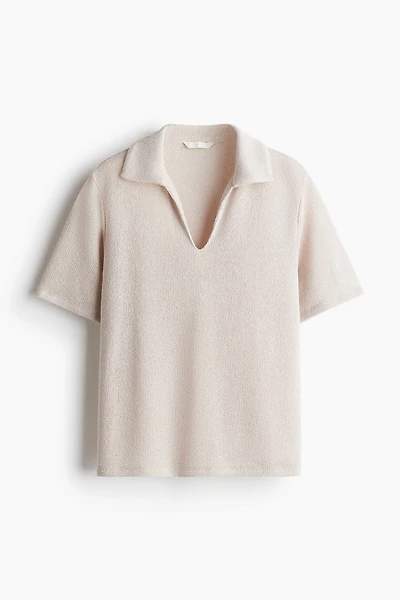 Knit Top with Collar