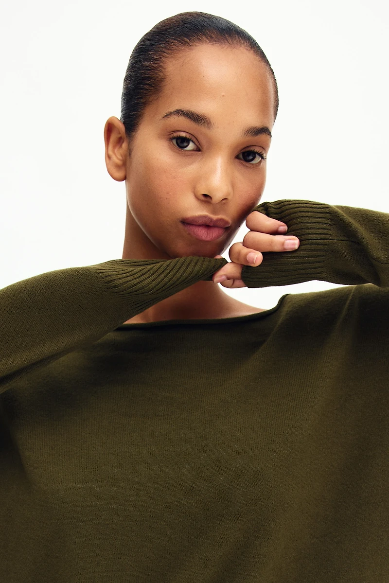 Off-the-Shoulder Sweater