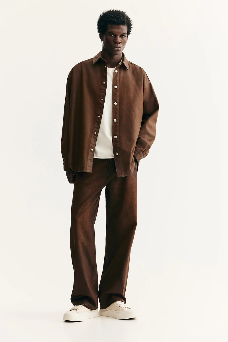 Oversized-Fit Denim Shirt
