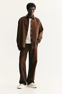 Oversized-Fit Denim Shirt