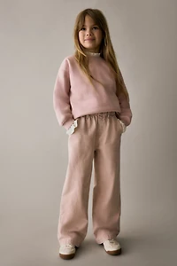 Wide Leg Paper-bag Jeans