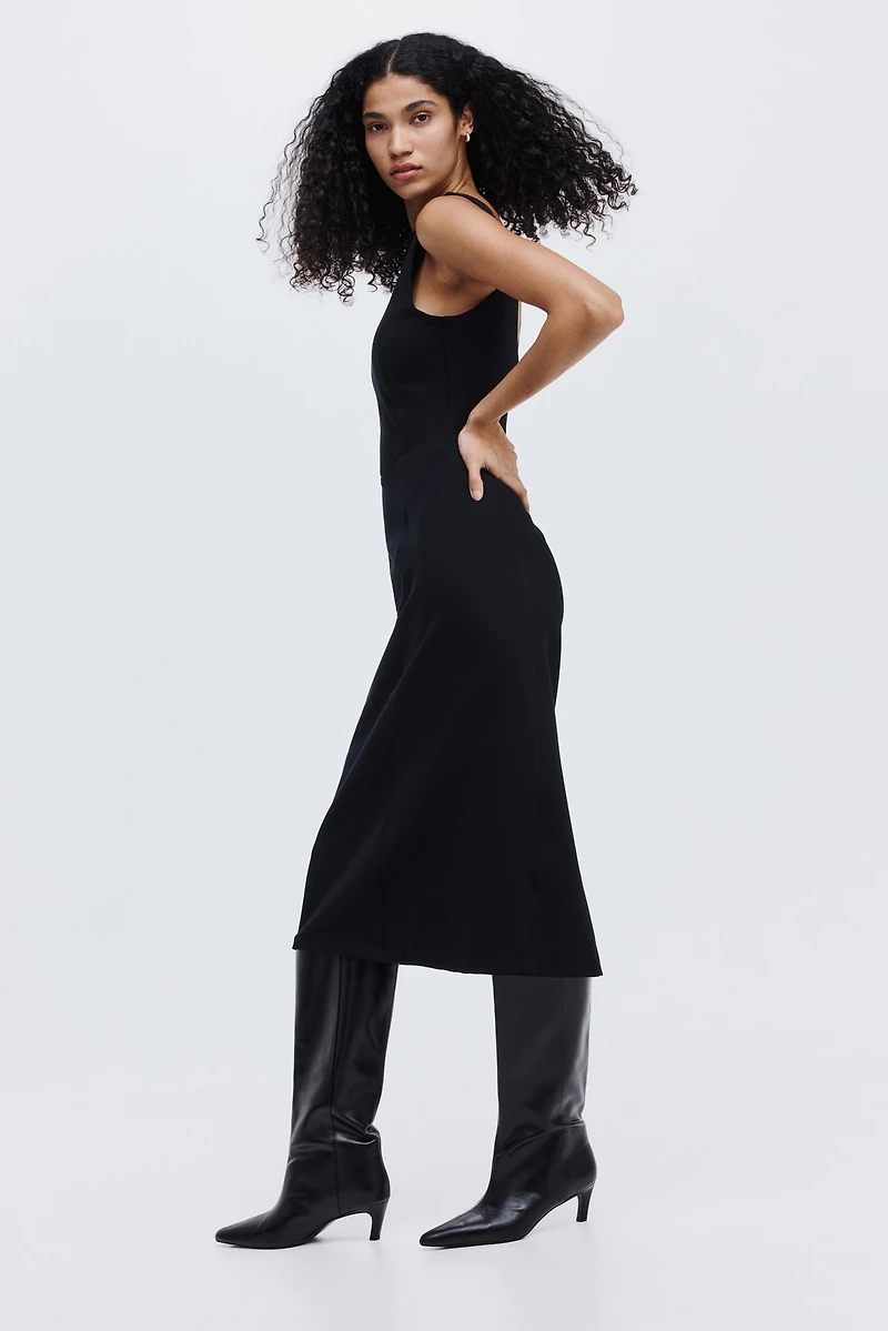 Robe en jersey point de Rome