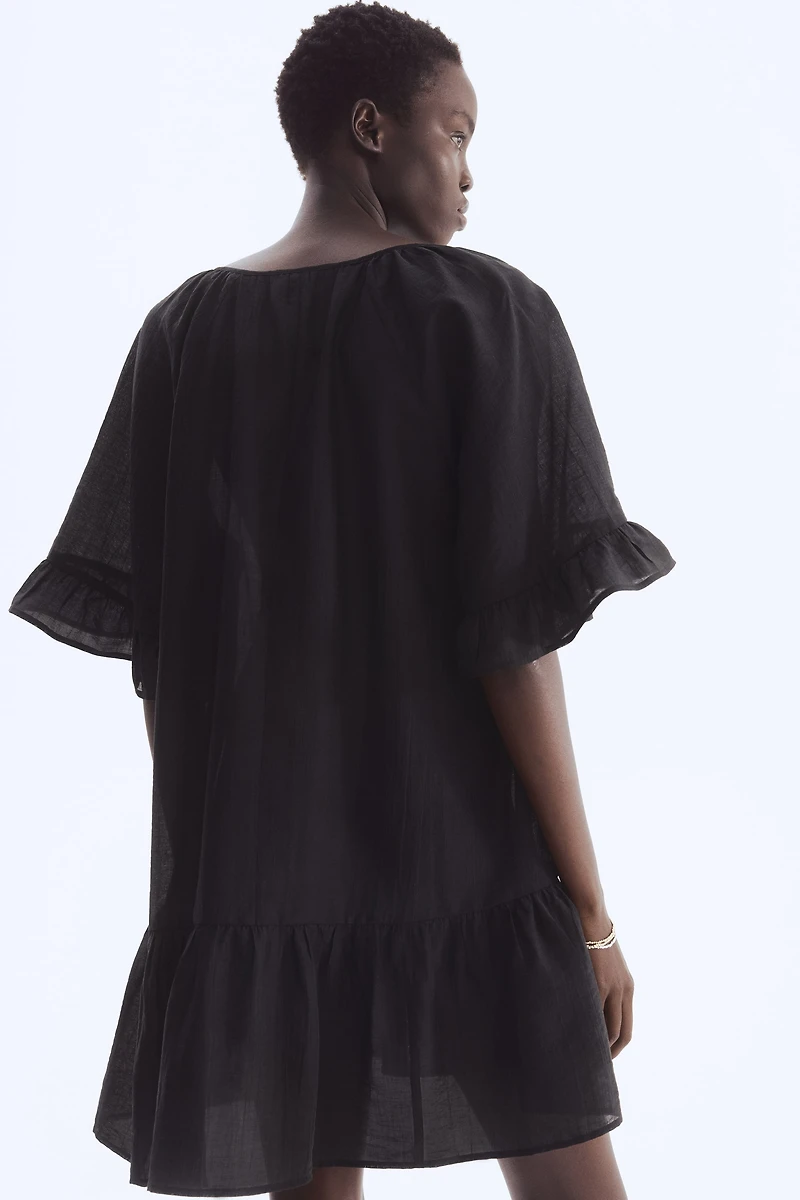 Tie-Detail Tunic Dress