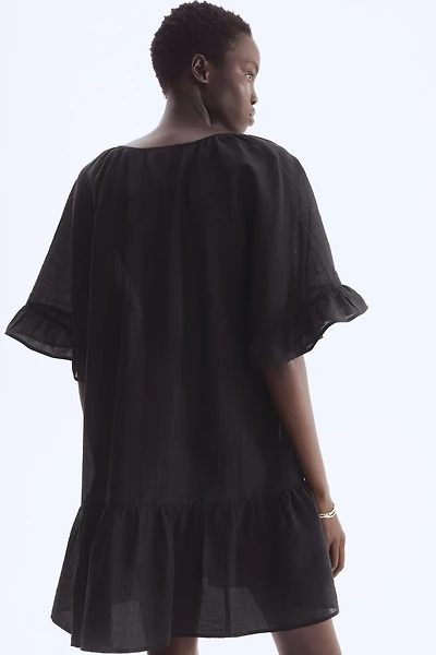 Tie-Detail Tunic Dress