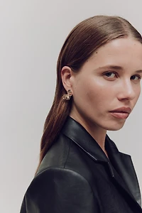 Petal-Shaped Earrings