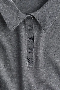 Fine-knit Polo Shirt