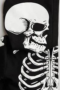 Printed Sweatshirt Jumpsuit