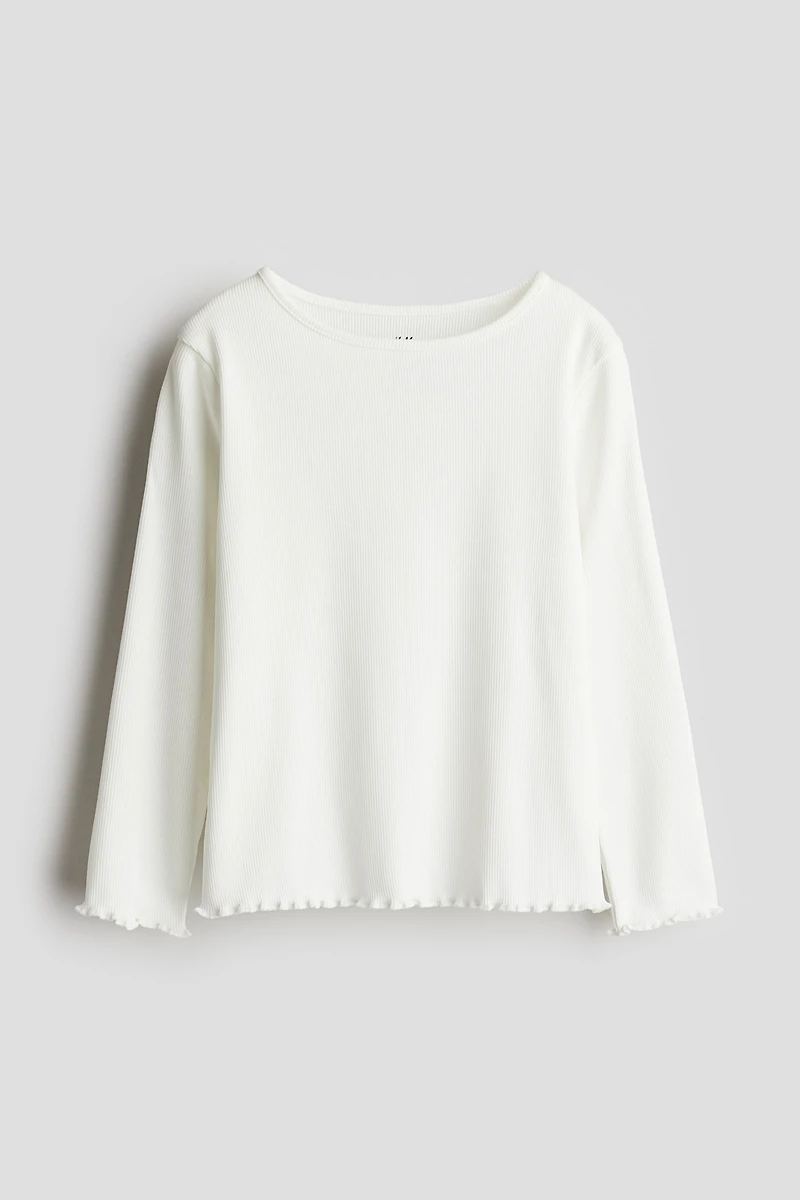 Long-sleeved Jersey Top
