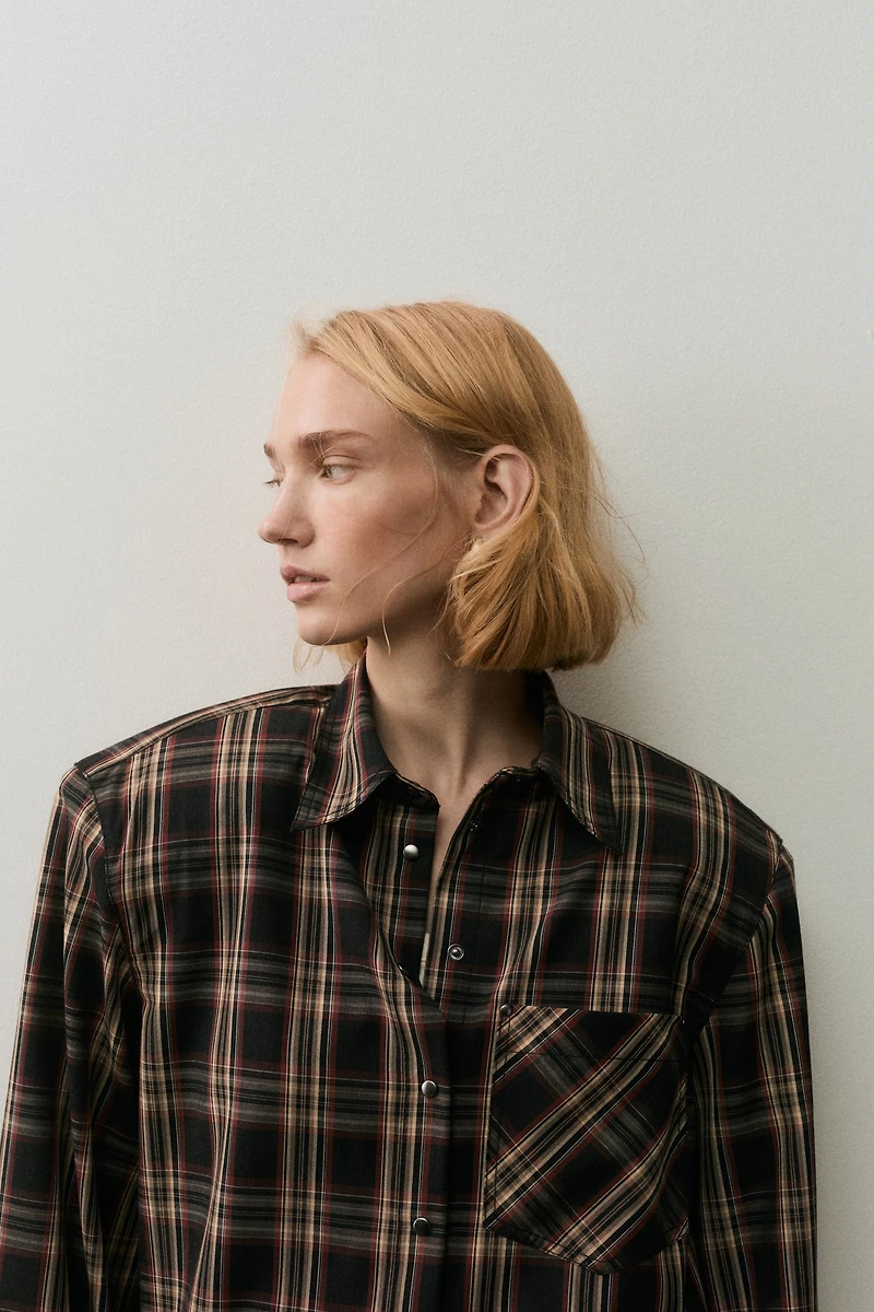 Shirt with Shoulder Pads