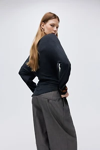 Haut asymétrique en jersey