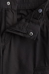 Wide-Leg Cargo Pants