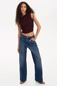 Wide High Studded Jeans