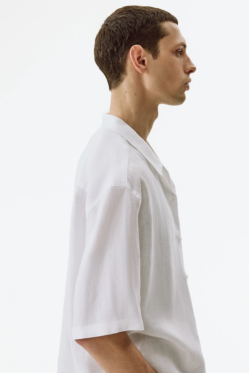 Relaxed-Fit Linen Resort Shirt