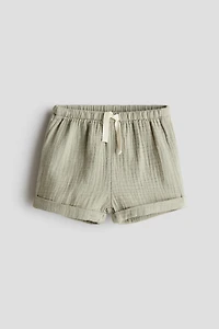 Cotton Muslin Shorts