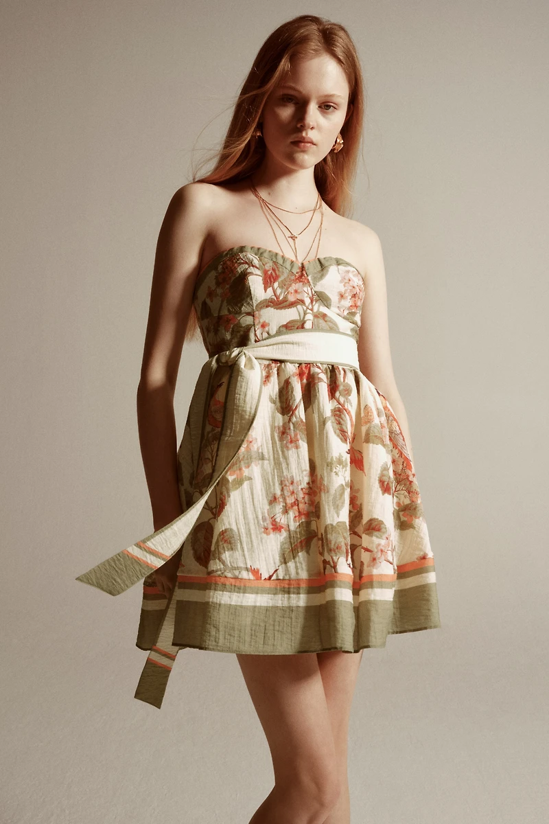 Robe en lin mélangé