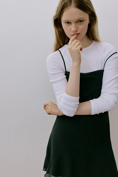 Tie-Back Slip Dress