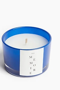 Bougie parfumée dans un pot en verre