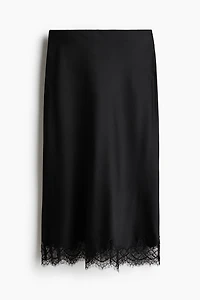 Jupe à enfiler avec dentelle
