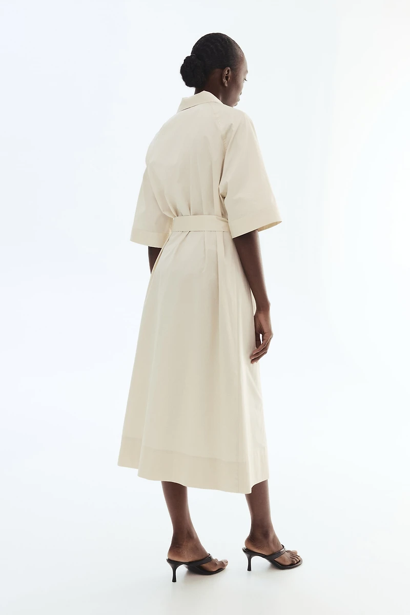 Cotton Poplin Shirt Dress