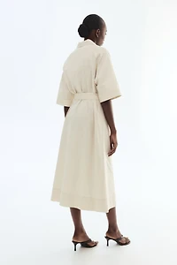 Cotton Poplin Shirt Dress