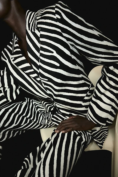 Single-Breasted Twill Blazer