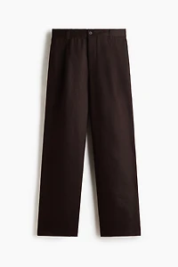Relaxed-Fit Linen-Blend Pants