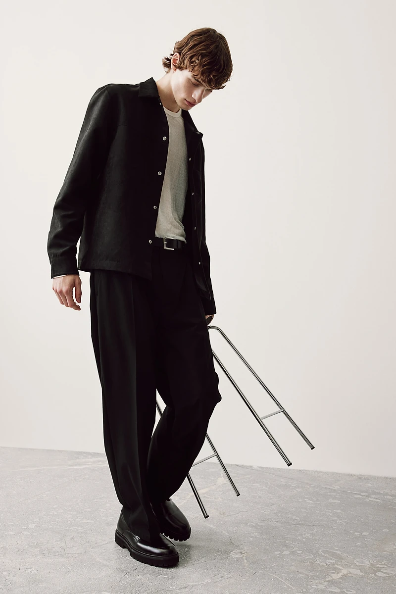 Regular Fit Napped Overshirt
