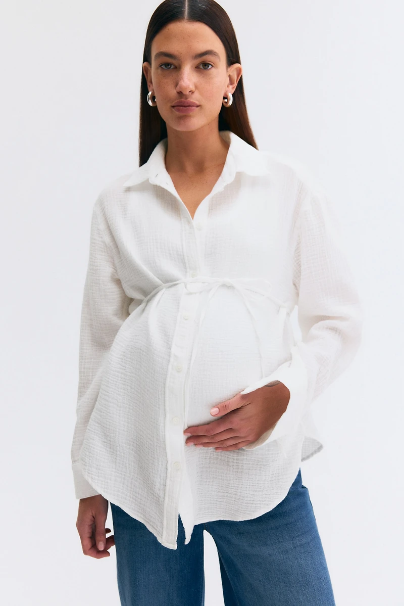 MAMA Before & After Muslin Shirt